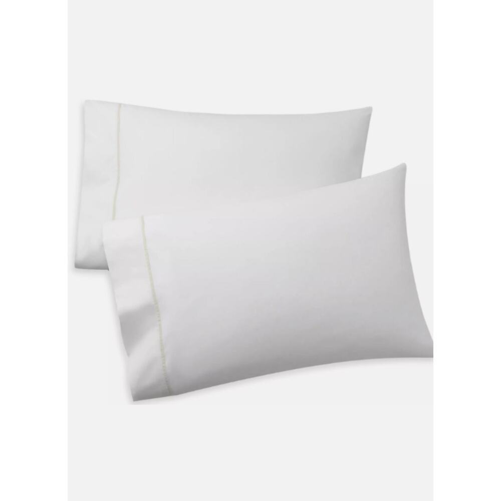 Ralph Lauren Palmer Organic Cotton Percale 2 King Pillowcases Sand Dune New